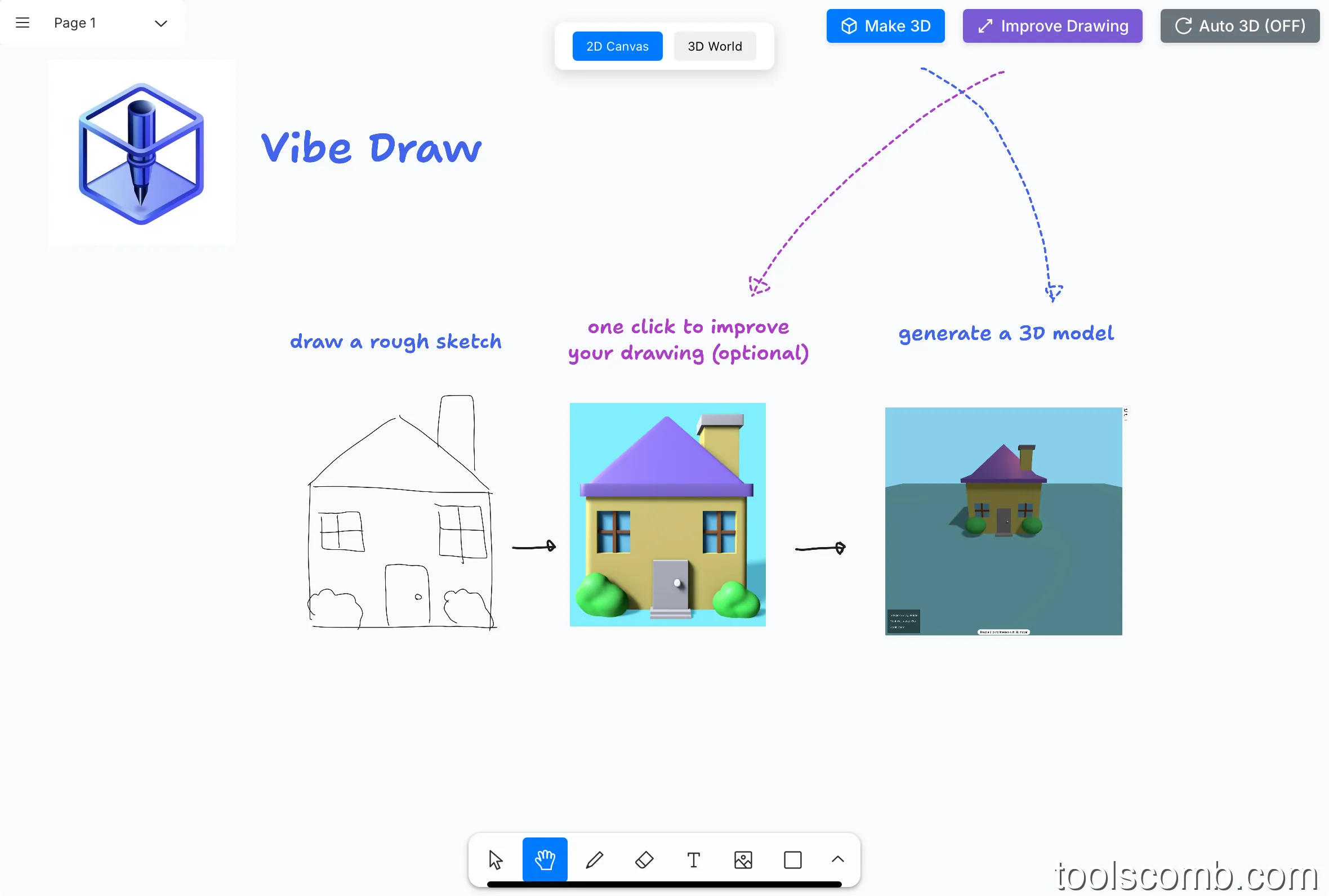 Vibe Draw：让手绘草图秒变3D模型的AI利器